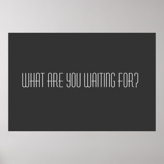 Waar wacht je op? poster (Voorkant)