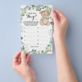 Waar waren de Beren van de Greenery Shower Game Ca Flyer (Hand)