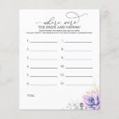 Waar waren de BRIDE en het GROOM-fotospel? (Voorkant)