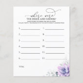 Waar waren de BRIDE en het GROOM-fotospel? (Voorkant)