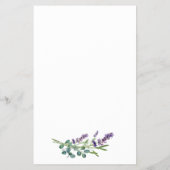 Waar waren we bruidsspel Eucalyptus Lavendel Flyer (Achterkant)