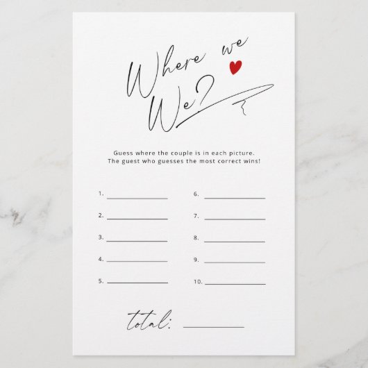 Waar waren we Eenvoudig script vrijgezellenfeest s (Voorkant)