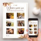 Waar waren we Herfst Pampas Grass Game Kaart