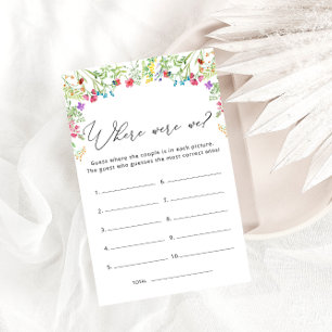 Waar waren we Wildflower Vrijgezellenfeest spel