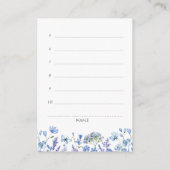 Waar waren ze Blue Wildflower antwoord Kaart (Achterkant)