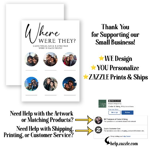 Waar waren ze bruiloft verloving partij spel poster