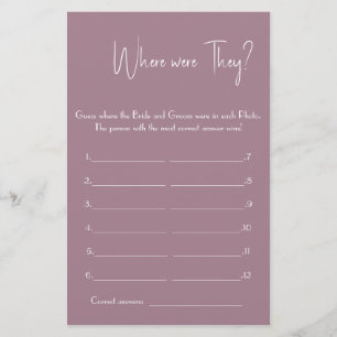 Waar waren ze? Vrijgezellenfeest Game Kaart Flyer