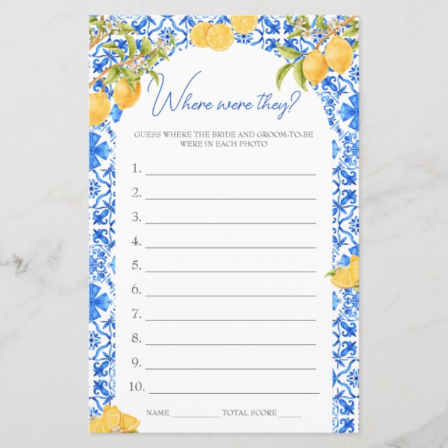 Waar waren ze Vrijgezellenfeest Game Main Squeeze (Voorkant)