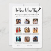 Waar waren ze Vrijgezellenfeest spel Elegant bruil Kaart (Voorkant)