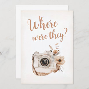 Waar waren ze Vrijgezellenfeest spel teken Kaart