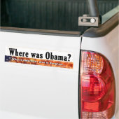 Waar was de Obama-bumpersticker? Bumpersticker (Op Truck)