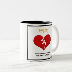 Waar was ik koffieboogstijl A Tweekleurige Koffiemok