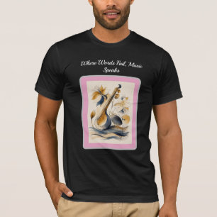 Waar woorden falen spreekt muziek - Indiase Tanpur T-shirt