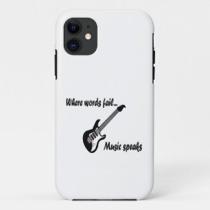 Waar woorden ontbreken, spreekt muziek iPhone 11 hoesje