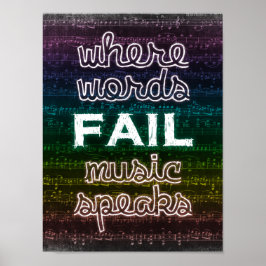 Waar woorden ontbreken, spreekt muziek Poster