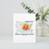 Waar worden we gefolterd door tornado's? briefkaart (Staand voorkant)