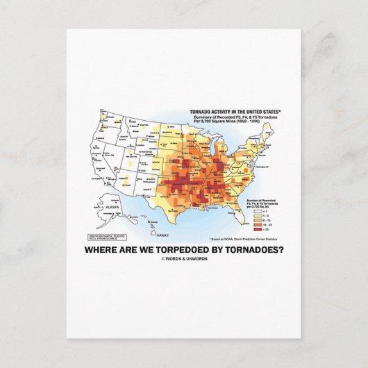 Waar worden we gefolterd door tornado's? briefkaart (Voorkant)