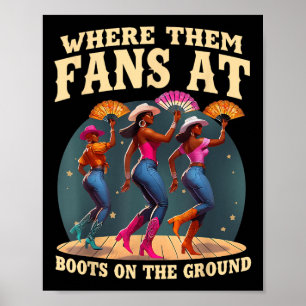 Waar ze fans bij Boots On Da Ground Black Dancing Poster