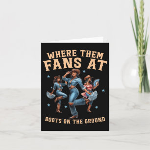 Waar ze fans zijn bij Boots on Da Ground Cowgirl L Kaart