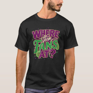 Waar zijn die vintagefans voor zwarte vrouwen t-shirt