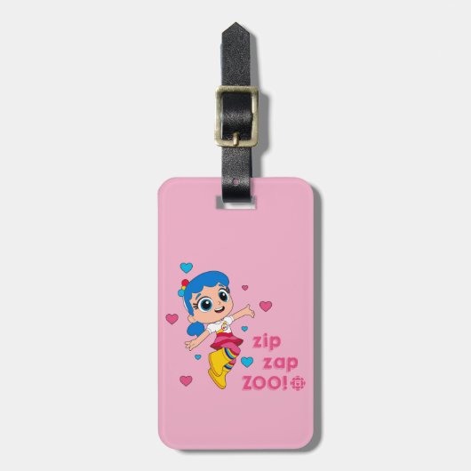 Waar - Zip Zap Zoo Bagagelabel (Voorkant verticaal)