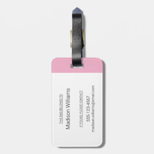 Waar - Zip Zap Zoo Bagagelabel (Achterkant verticaal)