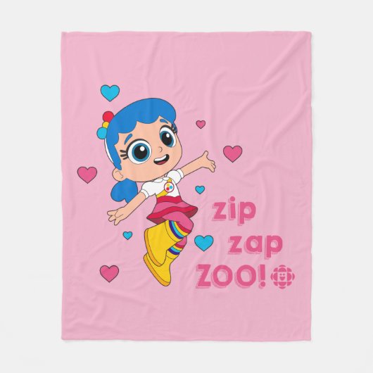 Waar - Zip Zap Zoo Fleece Deken (Voorkant)