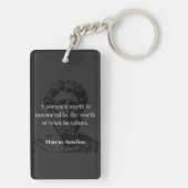 Waarde definiëren: Marcus Aurelius over Waarden Sleutelhanger (achterkant)