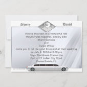 Waarde geprijsd Monogram sparen de Datum uitnodige Save The Date (Achterkant)