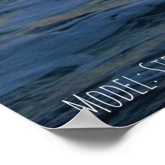 Waarde Poster papier (steen) (Hoek)