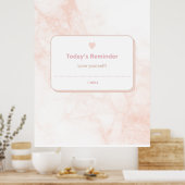 Waarde Poster papier (steen) (Keuken)