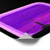 Waarde Poster papier (steen) (Hoek)