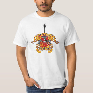 Waarde T met enkelvoudige gitaar Logo T-shirt