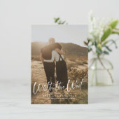 Waarde Wacht Script Uitstel Bewaar De Datum Save The Date (Staand voorkant)