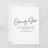 Waarde Wacht Script Uitstel Bewaar De Datum Save The Date (Achterkant)