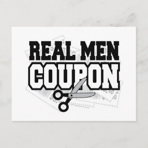 Waardebon voor Mannen Briefkaart