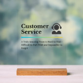 Waardeer Customer Service Acryl Bord (Neutraal)
