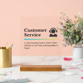 Waardeer Customer Service Acryl Bord (Huwelijk)