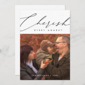 Waardeer elke kerst-moment met familiefoto-overlay feestdagenkaart (Voorkant / Achterkant)