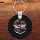 Waardeer Groovy Family Resource Coordinator  Sleutelhanger (Voorkant)