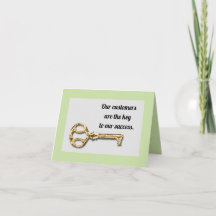 Waardeer uw klanten U bent de sleutel