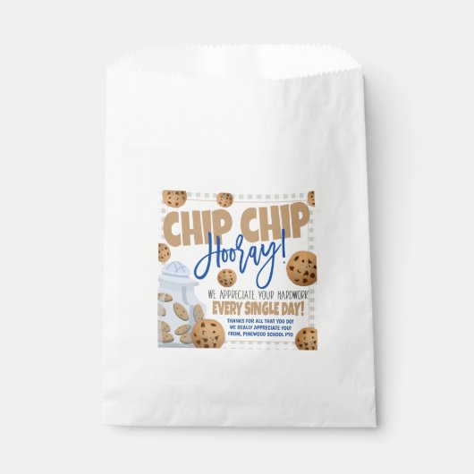 Waardering Cookie Treat Bags Bedankzakje (Voorkant)