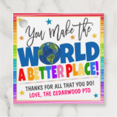 Waardering Dank u Label (Voorkant)