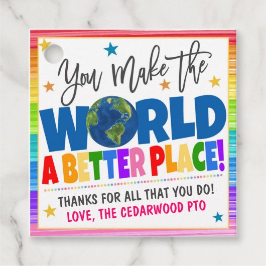 Waardering Dank u Label (Voorkant)