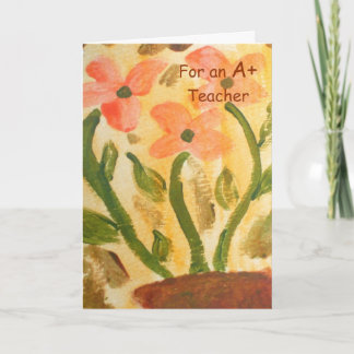 Waardering leerkrachtDank u Kaart