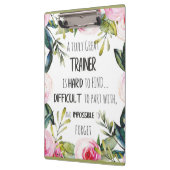 Waardering trainer Citaat Hartelijk dank Klembord (Links)