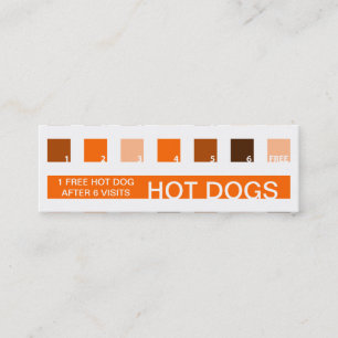 Waardering van de klant van HOT DOGS (standaardkwa Klantenkaartje