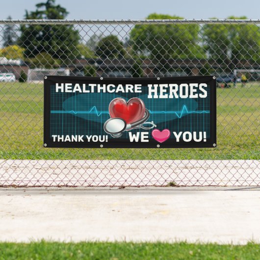 Waardering van gezondheidswerkers spandoek (Insitu)