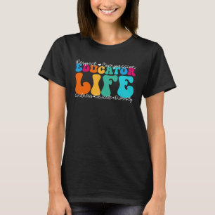 Waardering van het leven van docenten, terug naar t-shirt