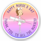 Waardering Verpleegkundige dag Sticker (Voorkant)